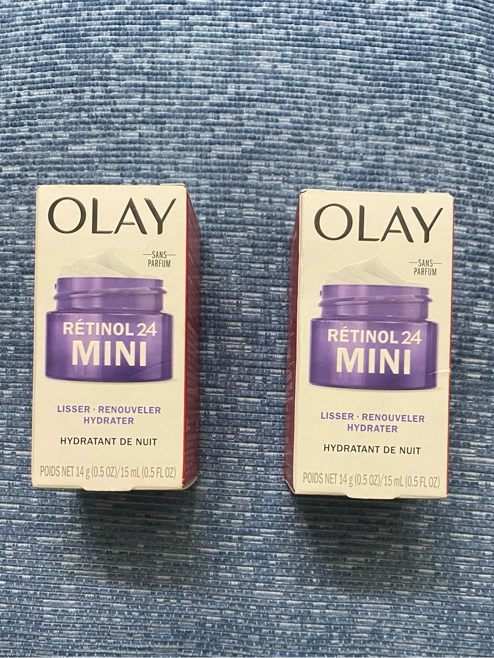 New Olay Retinol 24 MINI Night Moisturizer Set of 2